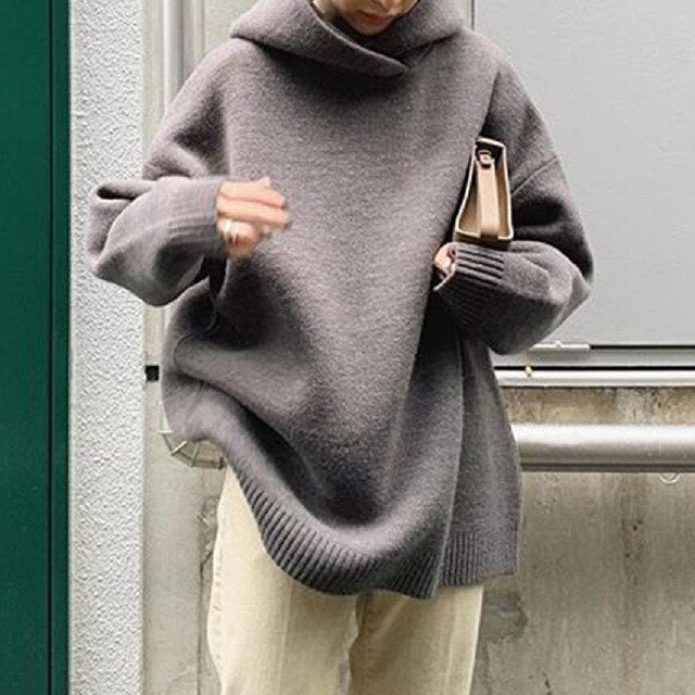 Kazahana Turtleneck Oversized Sweater