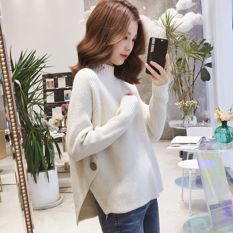 Kazahana Side Button Sweater